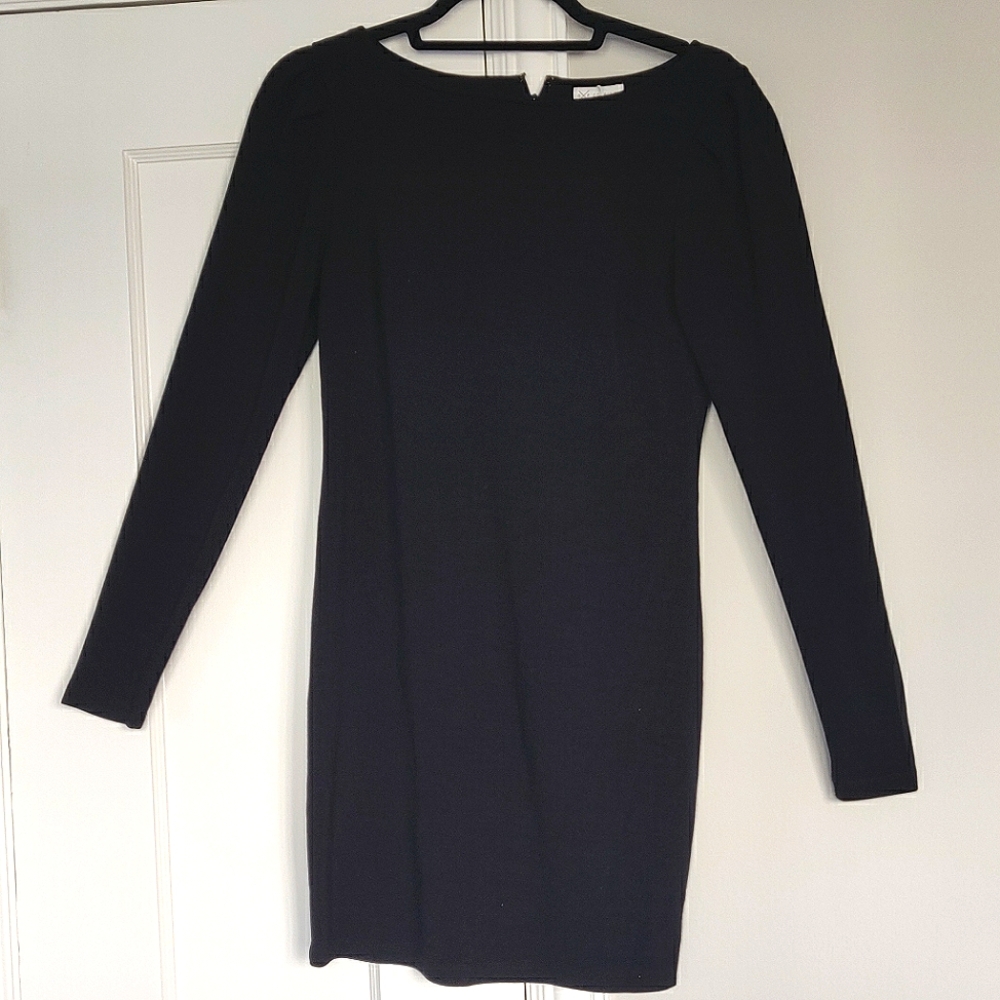 🍩 Black Long Sleeve Mini Knit Dress 🍩 | S